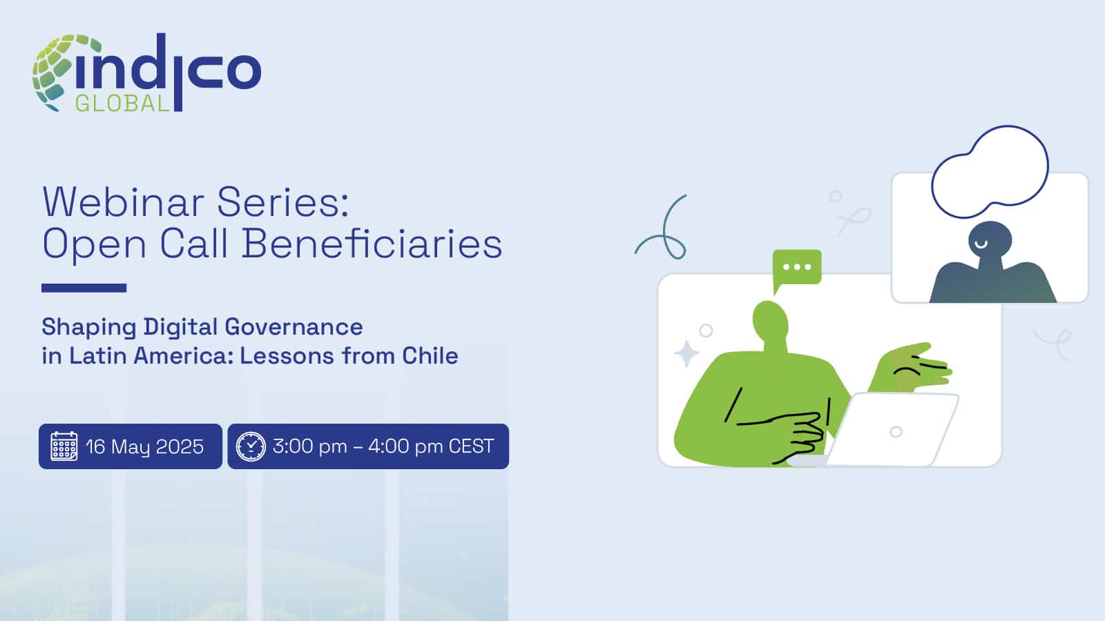 Indico Global Webinar Series card