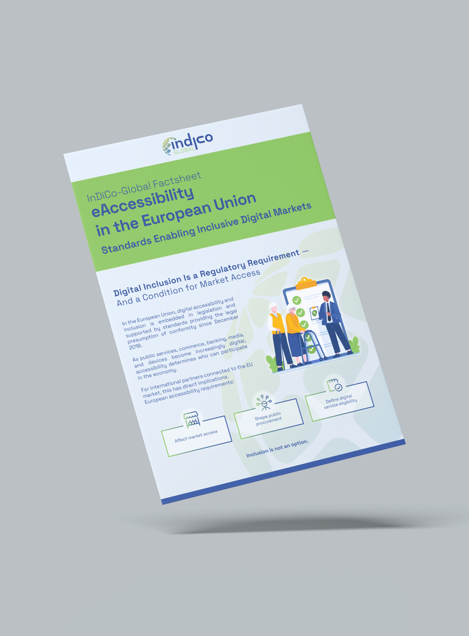 eAccessibility factsheet mockup