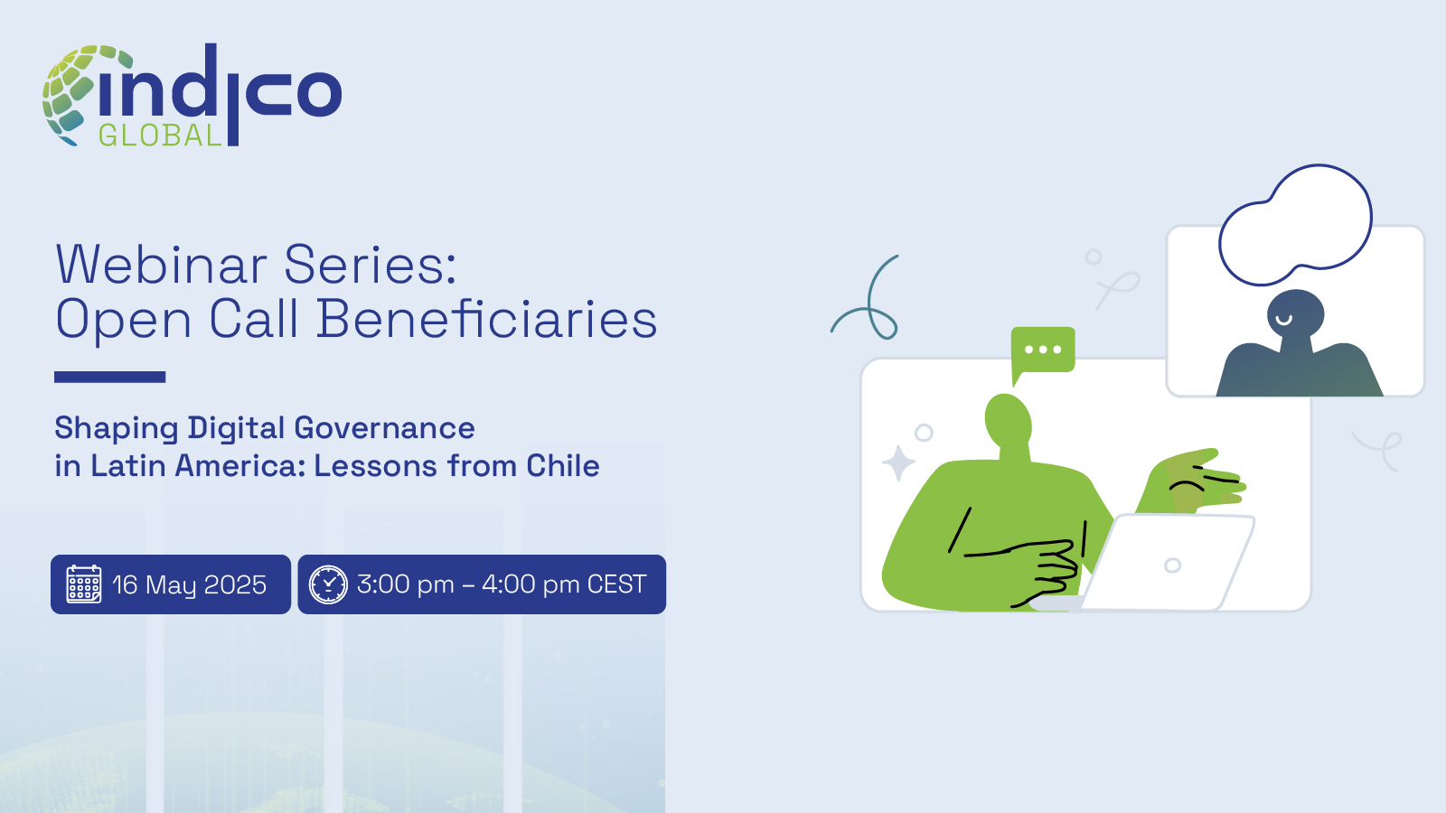 Indico Global Webinar Series card